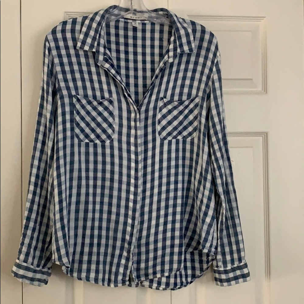 Miami Plaid Button Up Shirt